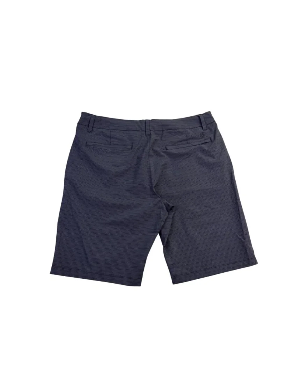 Hang Ten Mens Gray Striped Elastane Flat Front Shorts Size 36